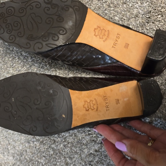 Brighton Gemini Brown/black Leather Shoes 9M - Picture 2 of 7